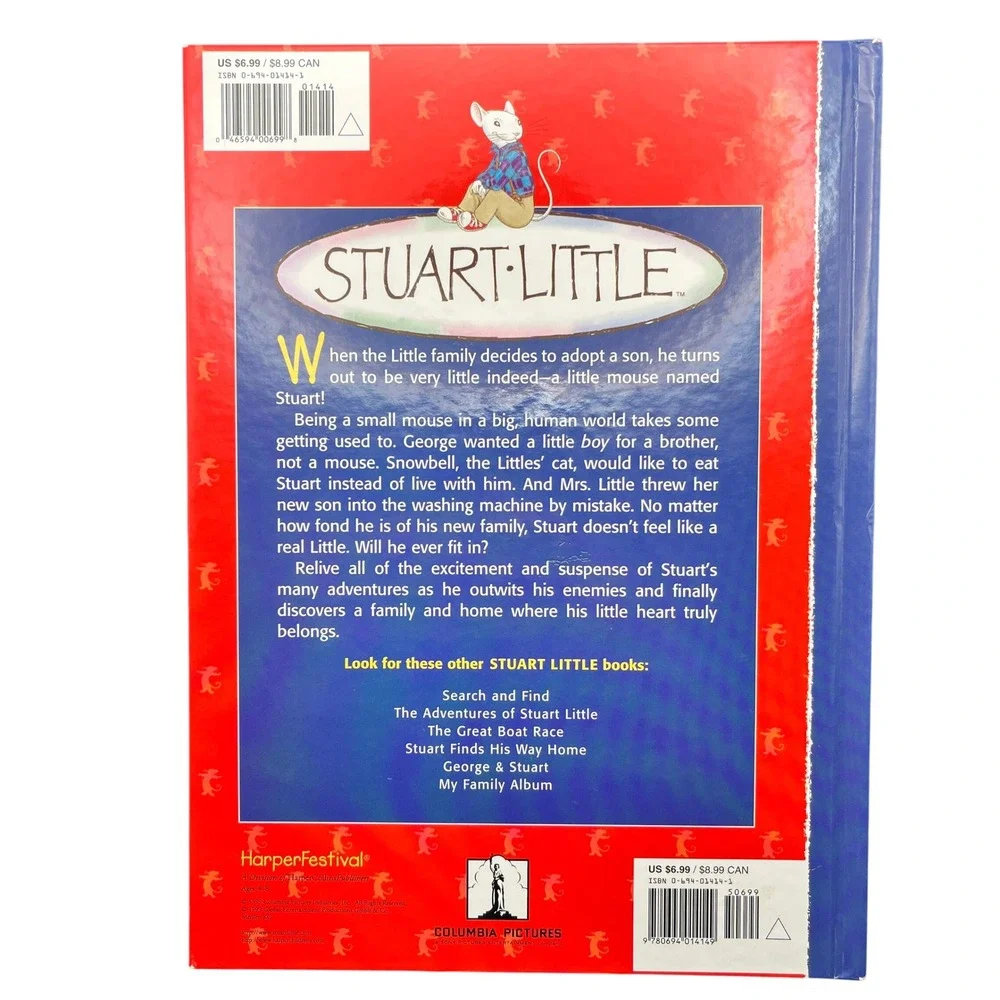 Stuart Little 1999 The Storybook Hardcover Kids‎ Children's Book Vintage